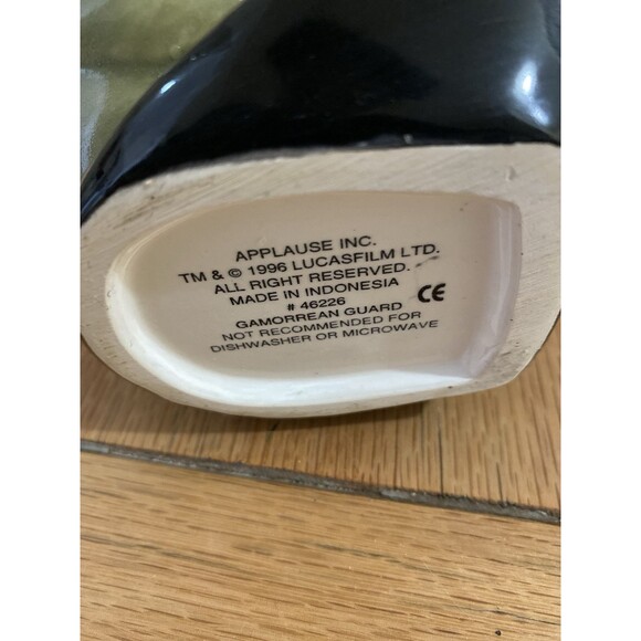 VTG 90’s APPLAUSE Gamorrean Guard Mug Extra Large Green Ceramic Mug Unique - Picture 8 of 10